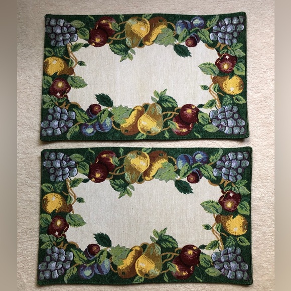 🍂Set of Four Harvest Tapestry Place Mats - Picture 2 of 6